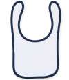 LW82T Baby Bibs White / Navy colour image